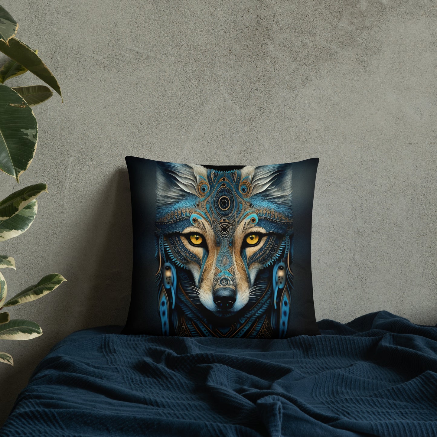 Tribal Fox pillow