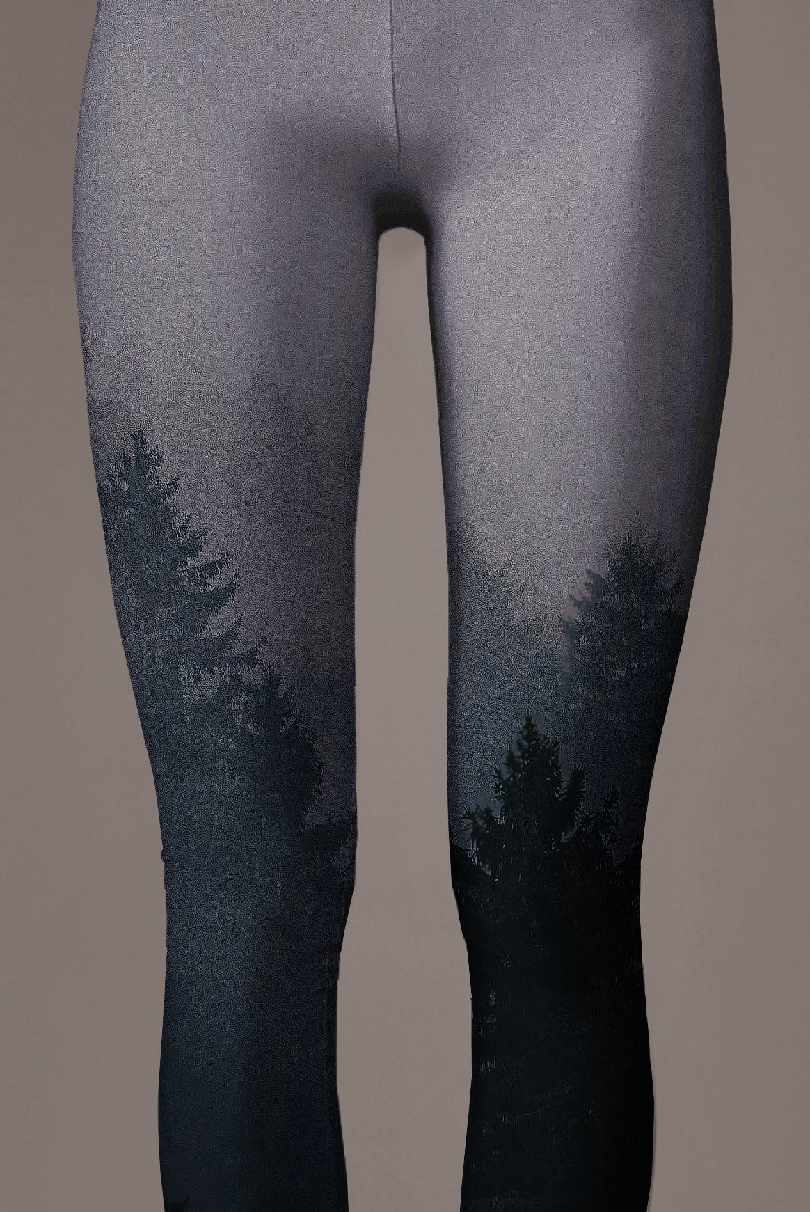 Blue Forest Print Leggings